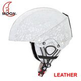 LEATHER SKI HELMET